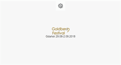 Desktop Screenshot of goldbergfestival.pl